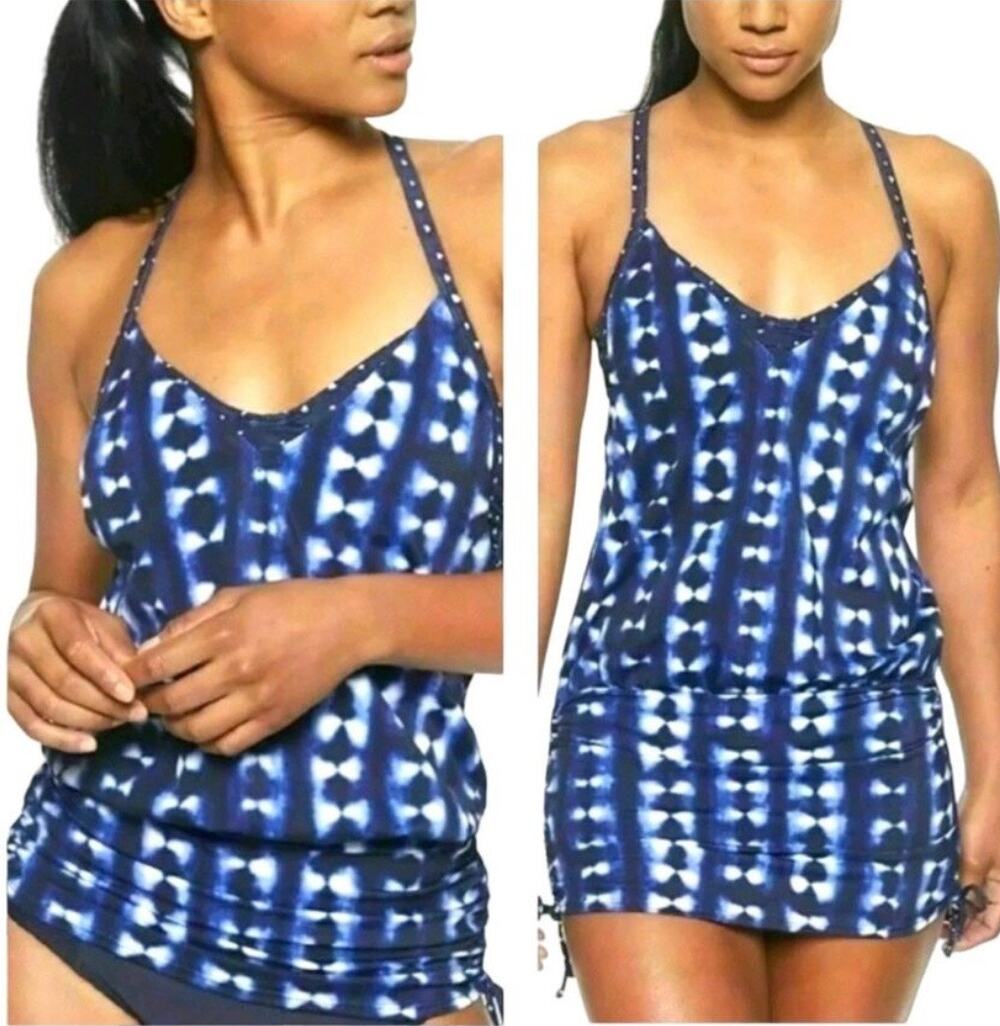 Athleta Mashiko Dress or Side Scrunch Tankini Underwire Bra Cup size 32D/DD NWT